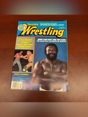 INSIDE WRESTLING MAGAZINE MARCH 1984 JUNKYARD DOG COVER JAKE ROBERTS TOMMY RICH